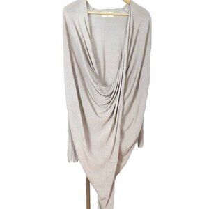 PPLA Standard Lennon Top Brown Tan Size Small V Neck Loose Draped Tunic